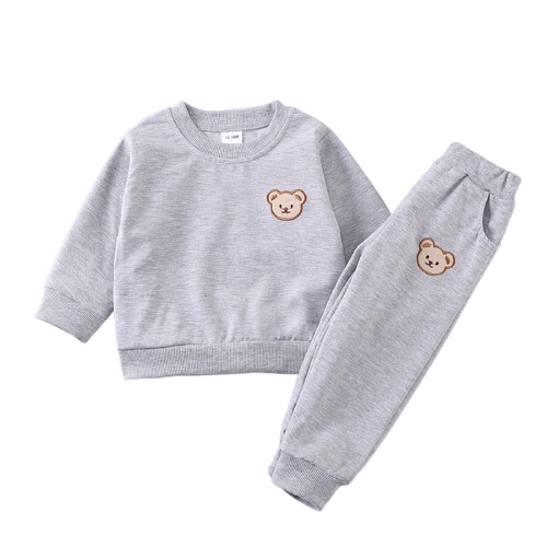 Mjukisdräkt med Björnmotiv för Baby & Småbarn