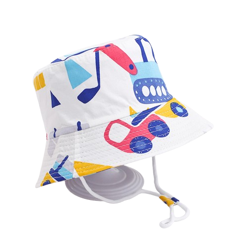 Build & Play Hat – Vit Solhatt för Barn