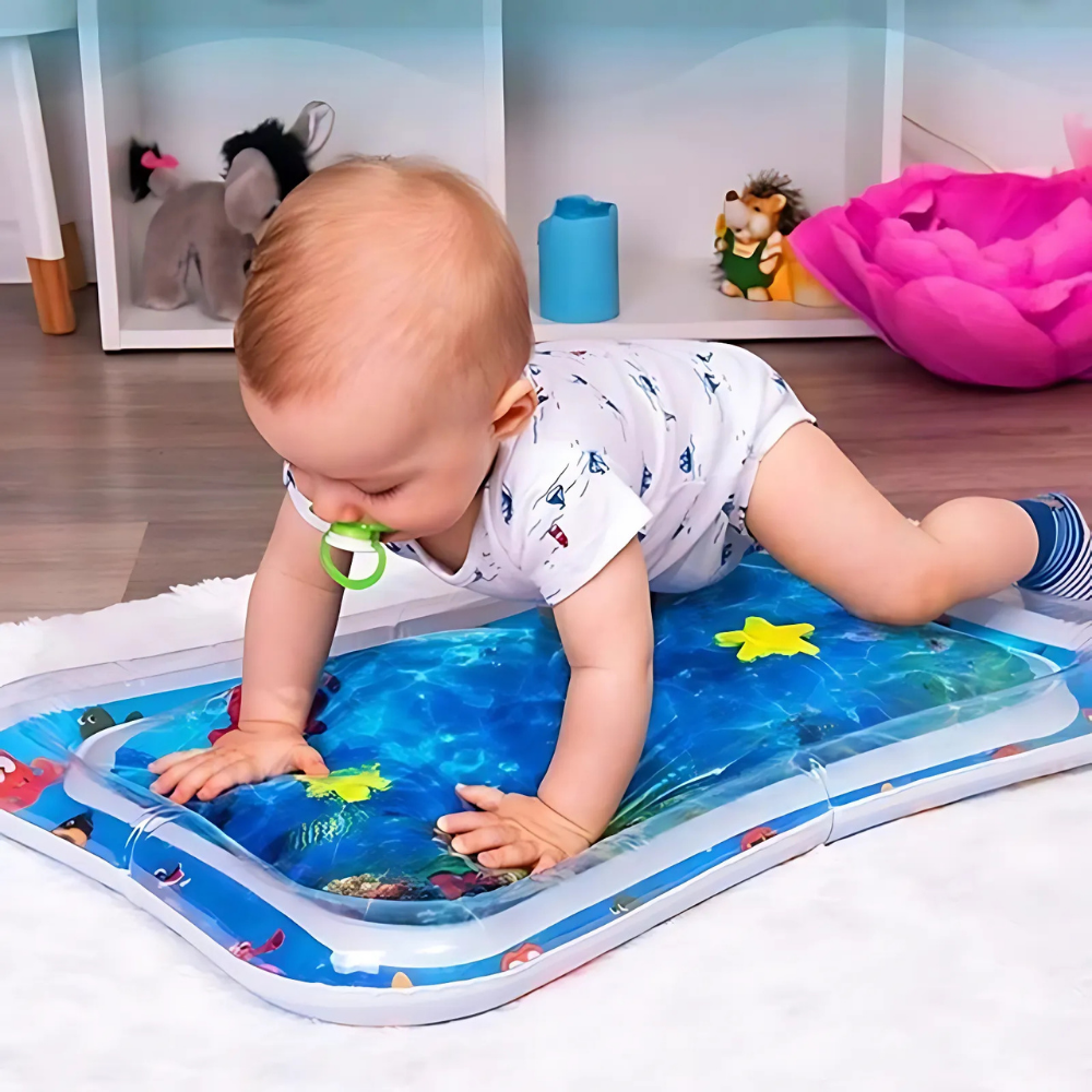 AquaBaby Mat – Uppblåsbar Vattenmatta för Bebis