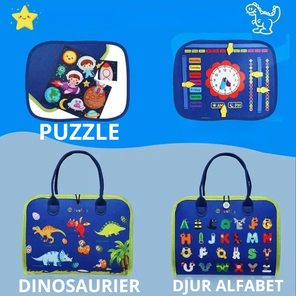 Upptäck & Lär – Montessori Tyst Aktivitetsbok för Små Barn