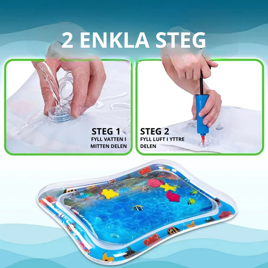 AquaBaby Mat – Uppblåsbar Vattenmatta för Bebis