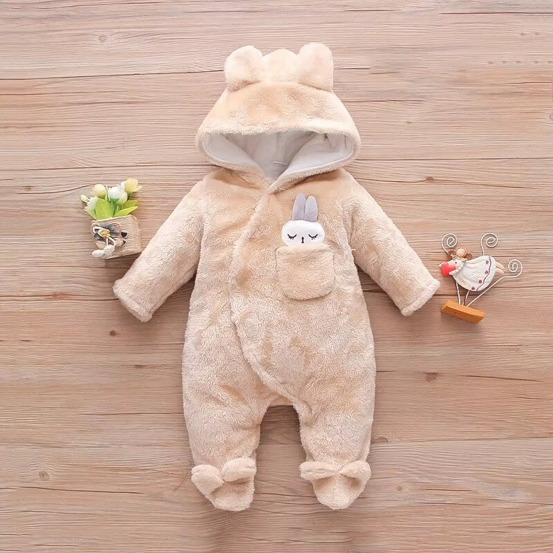 Söt Babyromper med Huva