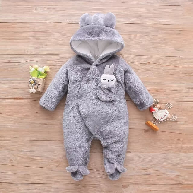 Söt Babyromper med Huva