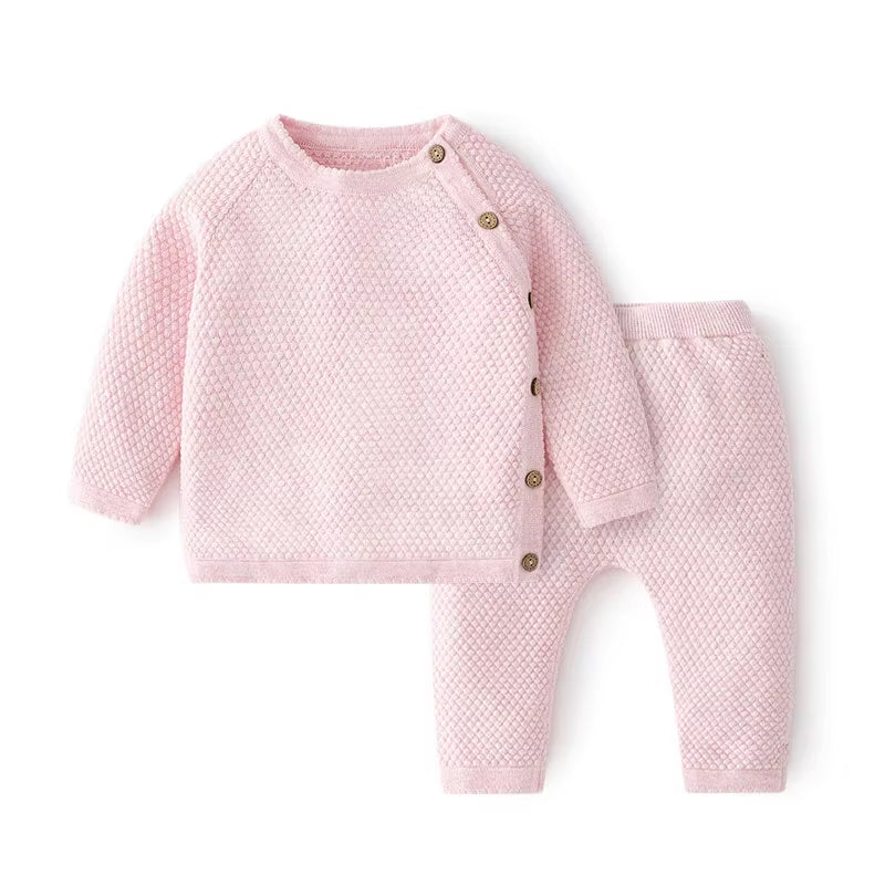 Stickat Babyset i Bomull