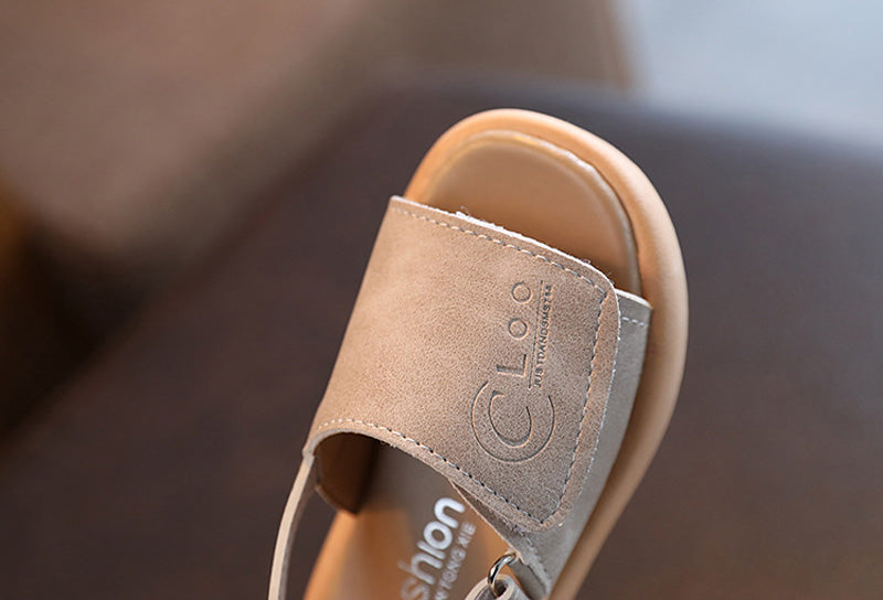 K-Style Sommarsandaler för Barn – Lätta & Bekväma Tåskor i Mjuk PU-Läder med Öppen Design
