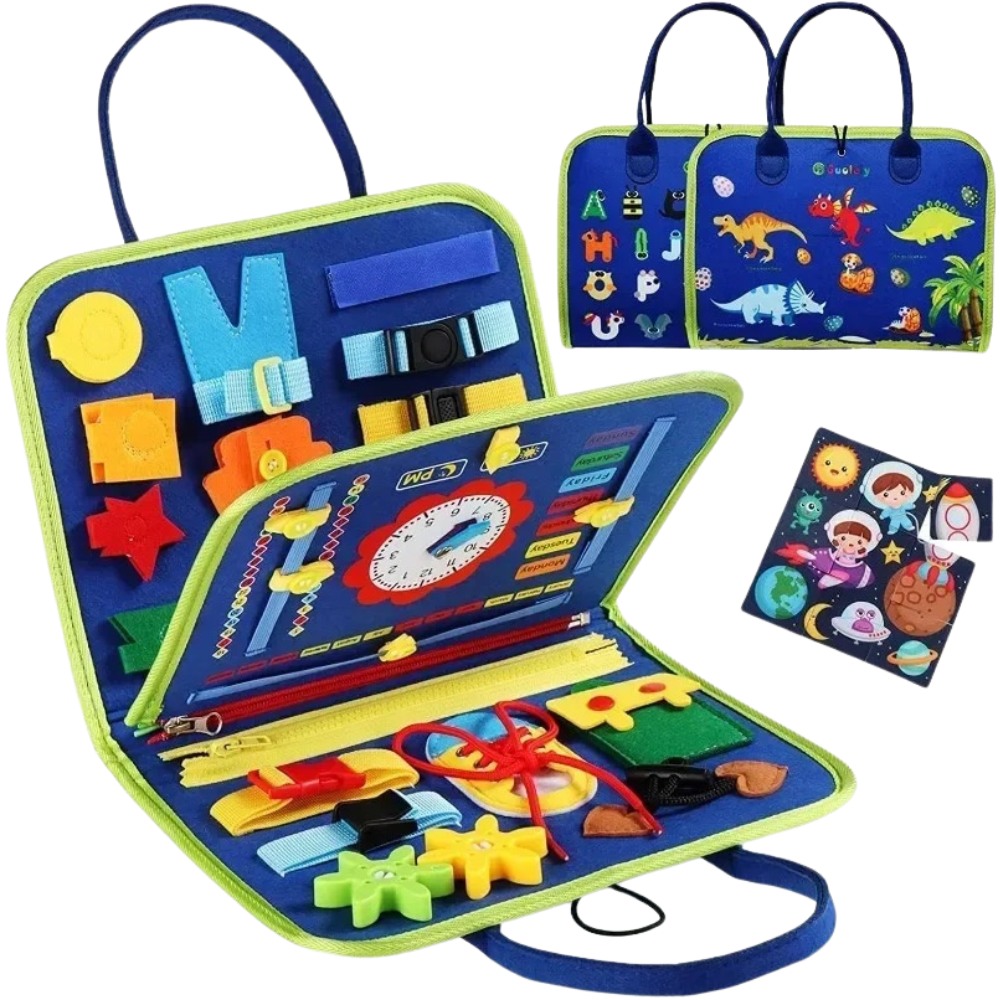 Upptäck & Lär – Montessori Tyst Aktivitetsbok för Små Barn