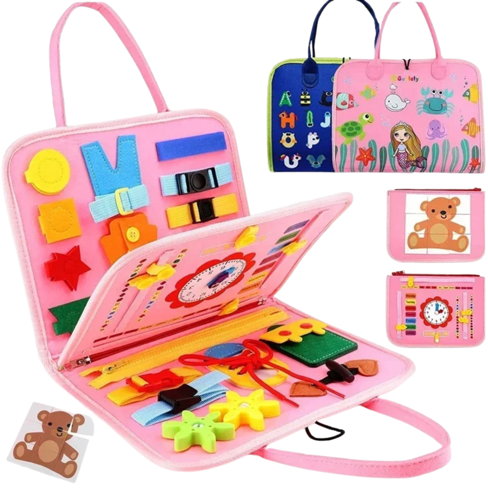 Upptäck & Lär – Montessori Tyst Aktivitetsbok för Små Barn