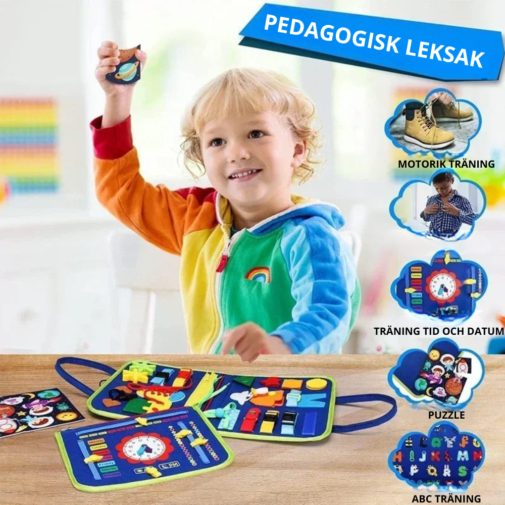 Upptäck & Lär – Montessori Tyst Aktivitetsbok för Små Barn