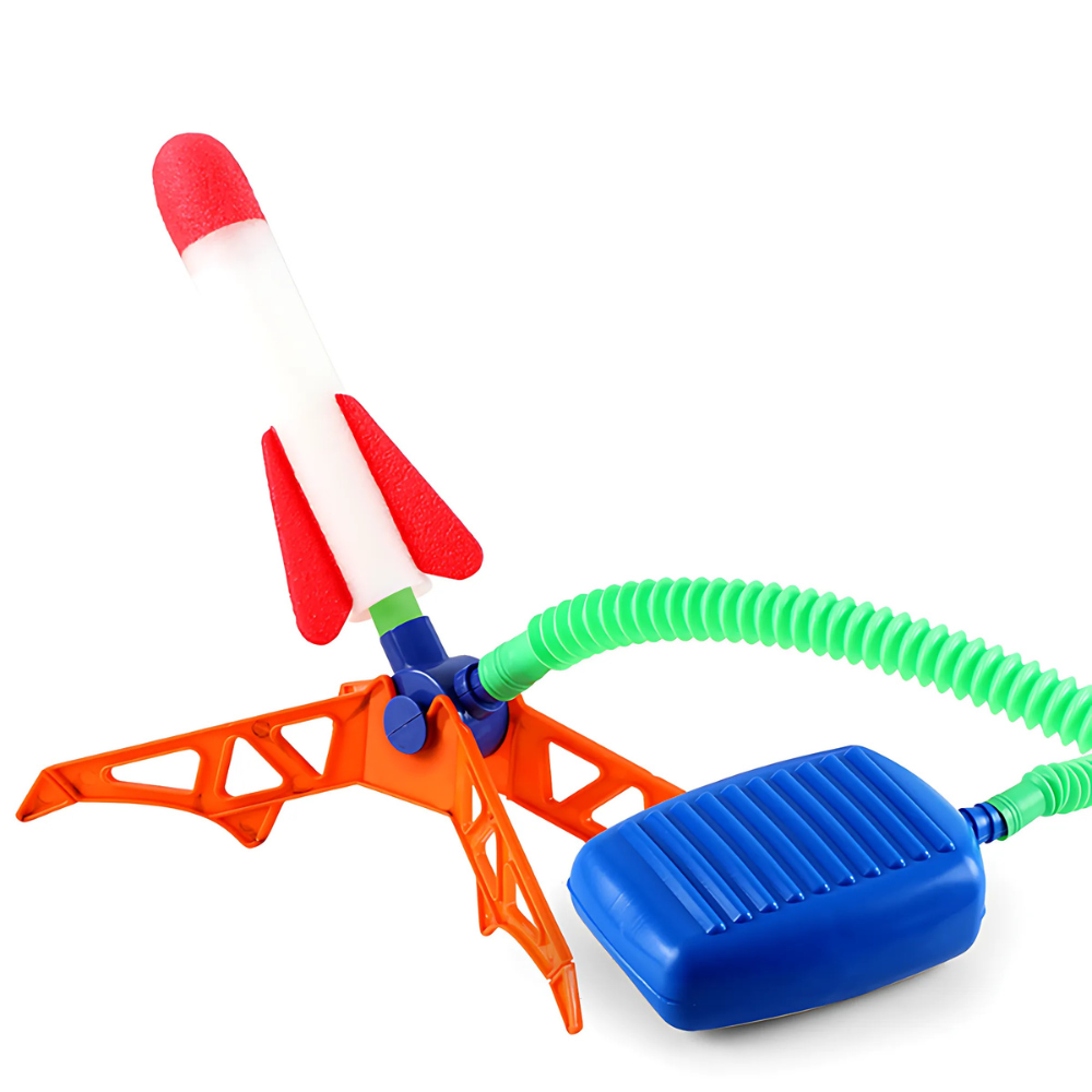 RocketFun – Raketleksak med Fotpump för Barn