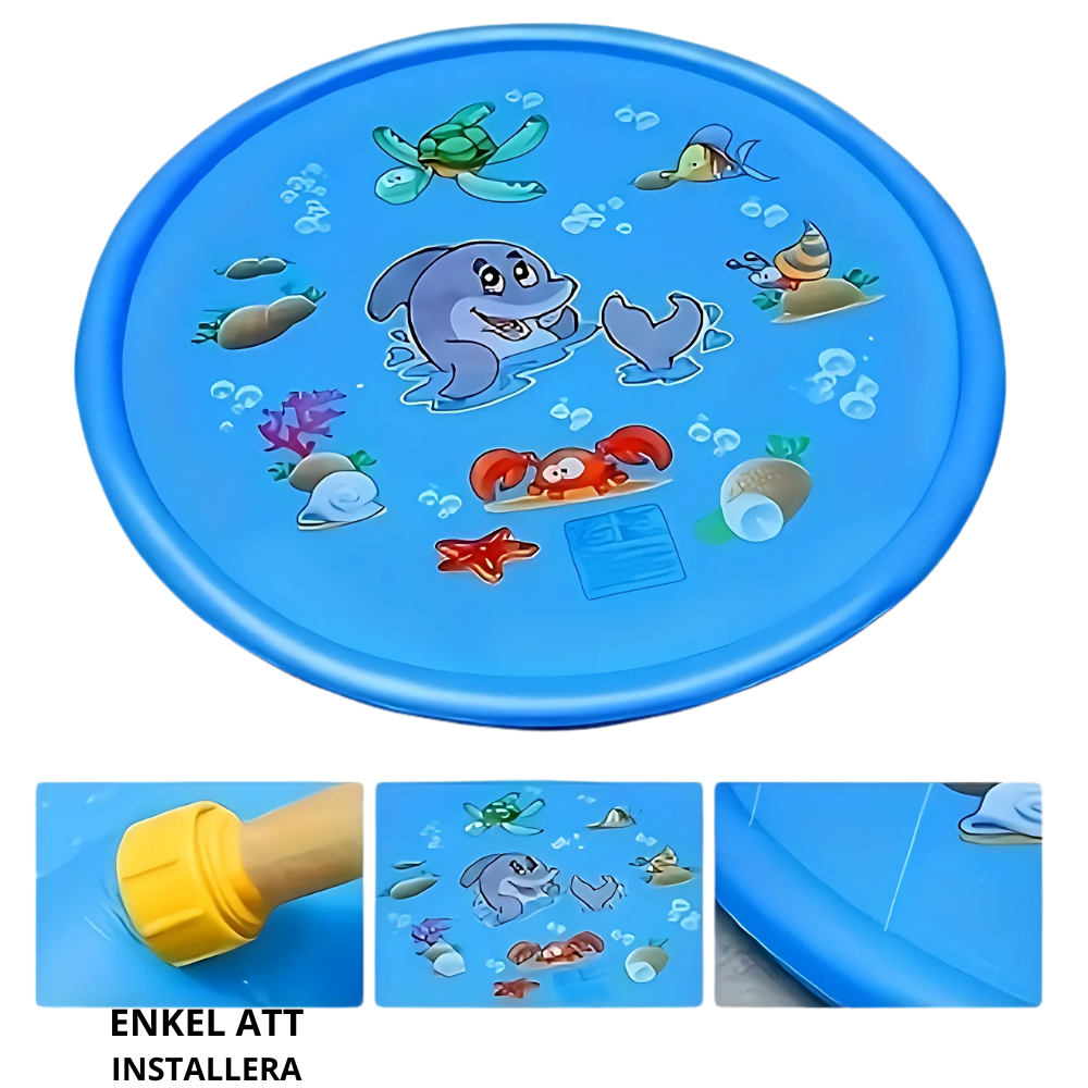 SplashJoy Matta – Vattensprutande Lekmatta för Barn