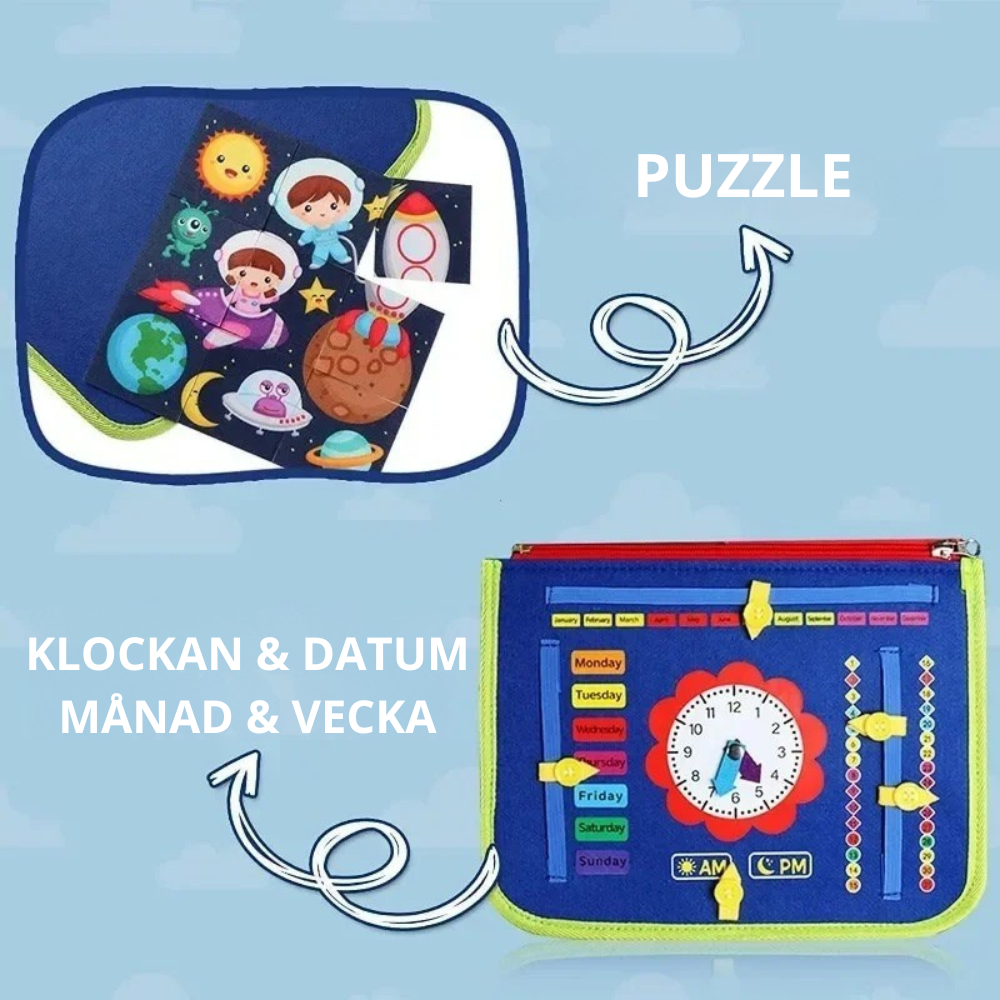 Upptäck & Lär – Montessori Tyst Aktivitetsbok för Små Barn