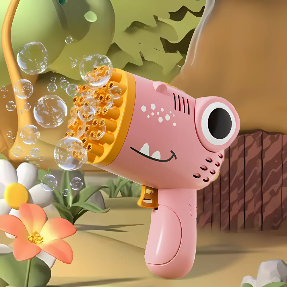 BubbleRex – Elektrisk Dinosaurie Bubbelpistol för Barn